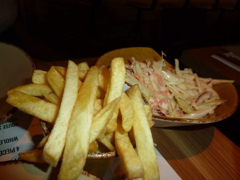 Chips and coleslaw