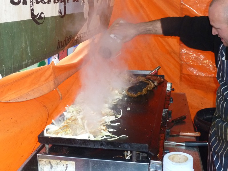 "What are you adding to the cabbage?""Water."