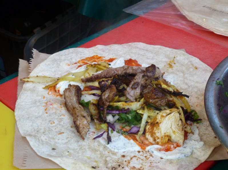 Lamb wrap in the making...