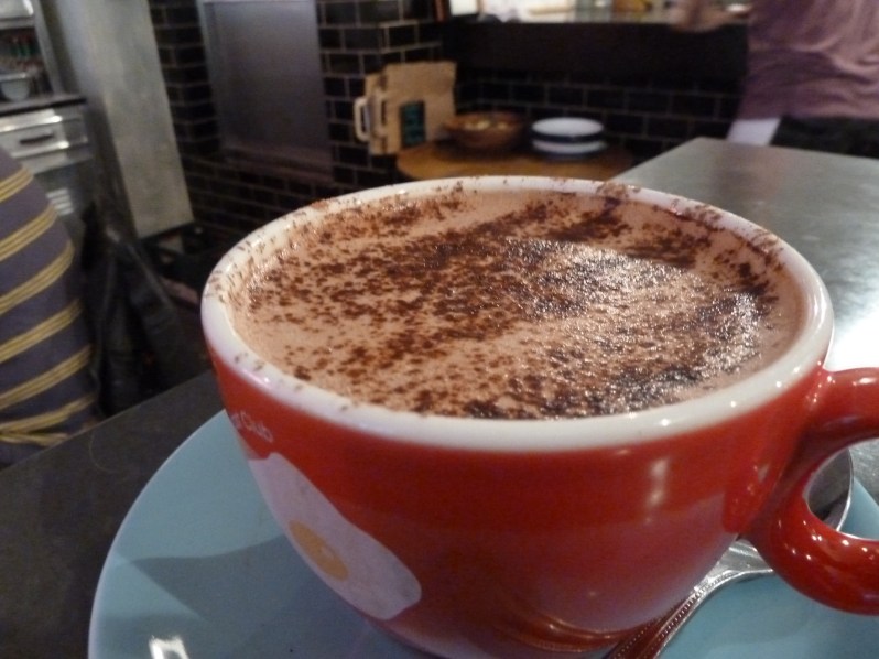 Hot chocolate - way too sweet!