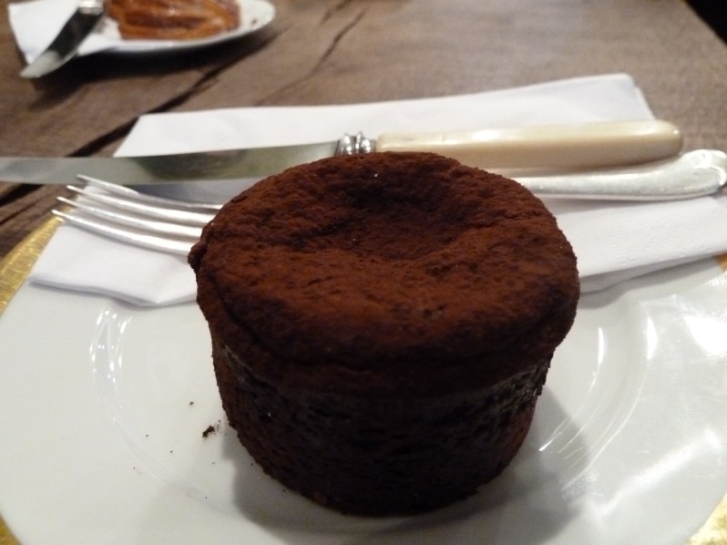 Flourless chocolate cake - wonder what it was actually made of...