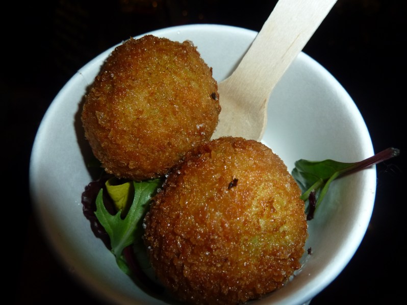 Pea and Ham Arancini