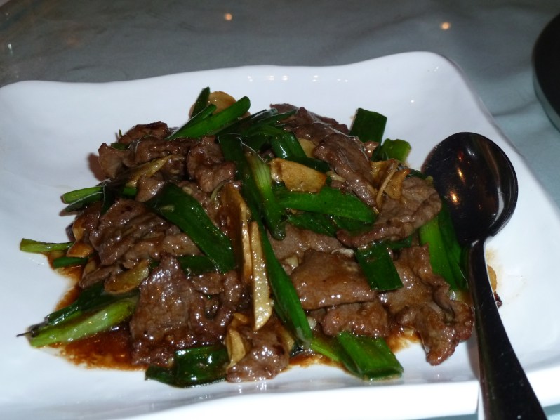 Sautéed Beef with Ginger and Spring Onion 