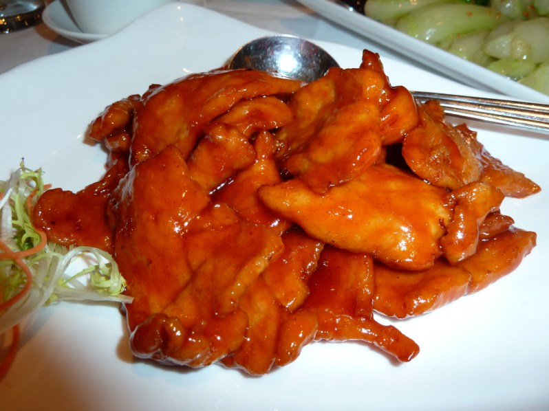 Baked Pork Chop with Mandarin Sauce