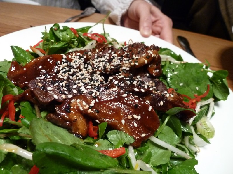 Crispy Duck Salad with Honey and Mustard Dressing