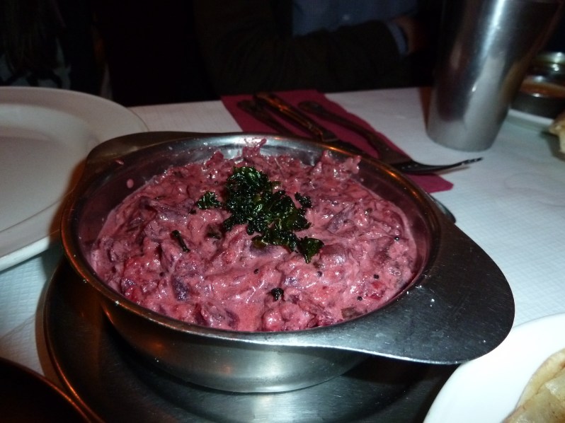 Beet Cheera Pachadi - all kinds of wrong mixed into one