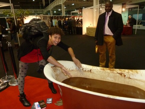 Diving into chocolate Diving into chocolate