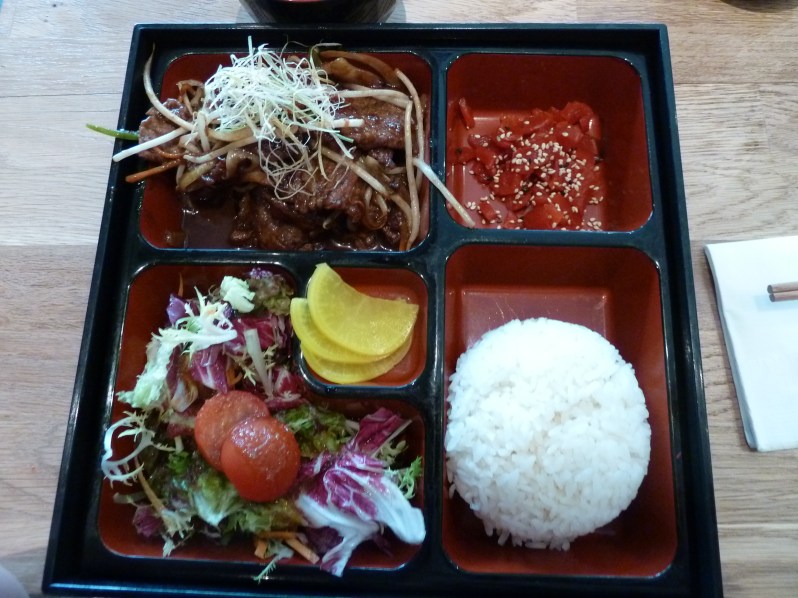 Beef teriyaki bento