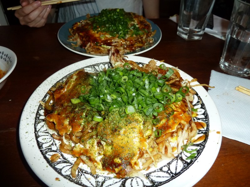 Okonomiyaki Hiroshima-style! 