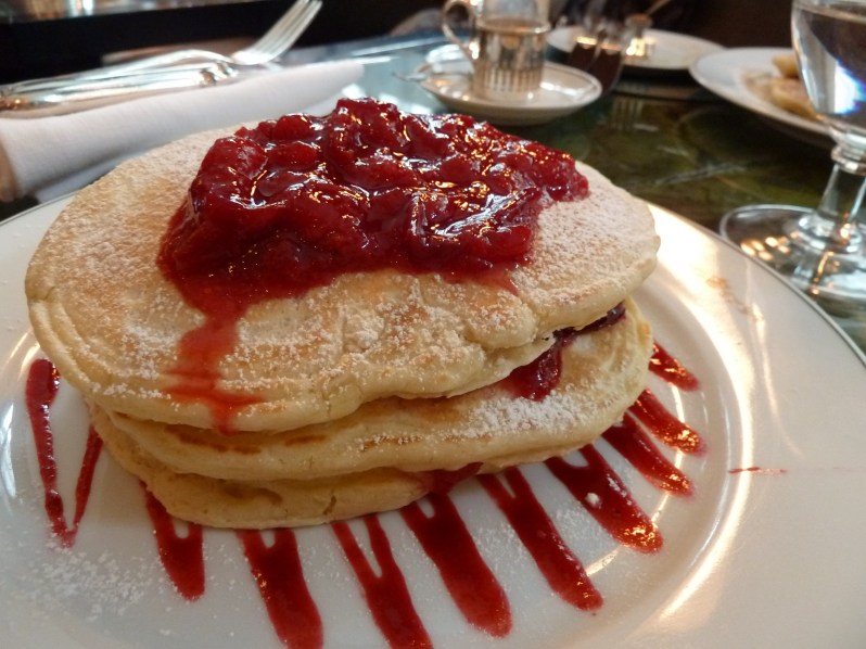 Plum and cinnamon compote at The Delaunay