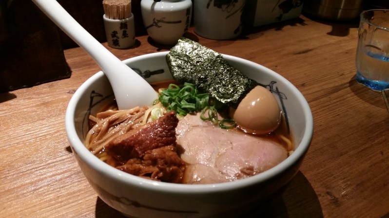 Pork belly tonkotsu ramen at Menya Musashi
