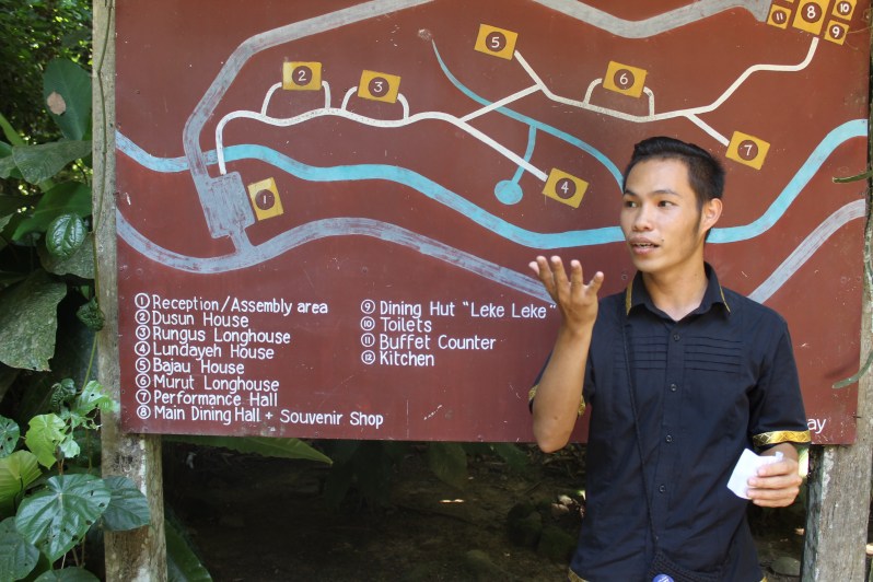 Our guide, explaining at the start of our tour