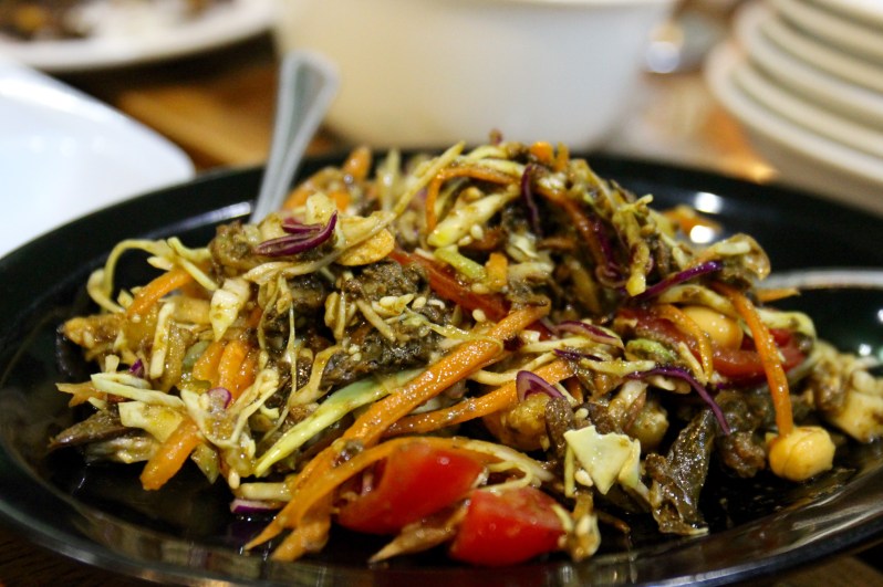 Lahpet AKA fermented tea leaf salad!