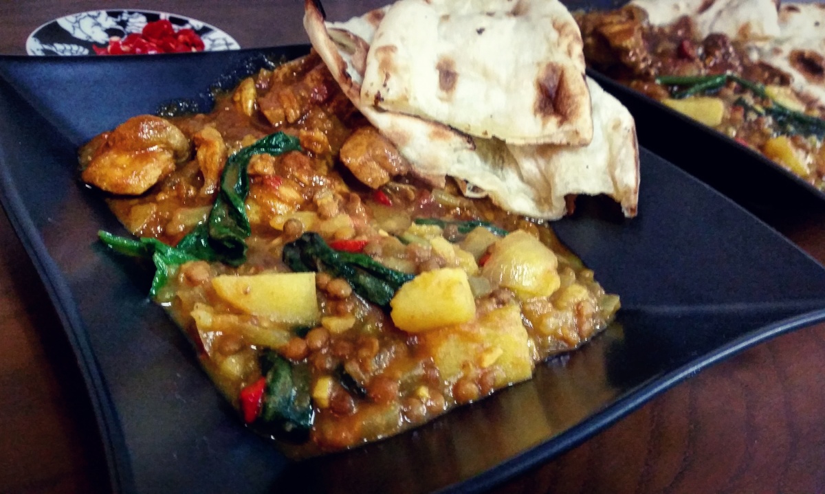 Recipe: Easy Punjabi Chicken Curry and Mixed Vegetable Dhal